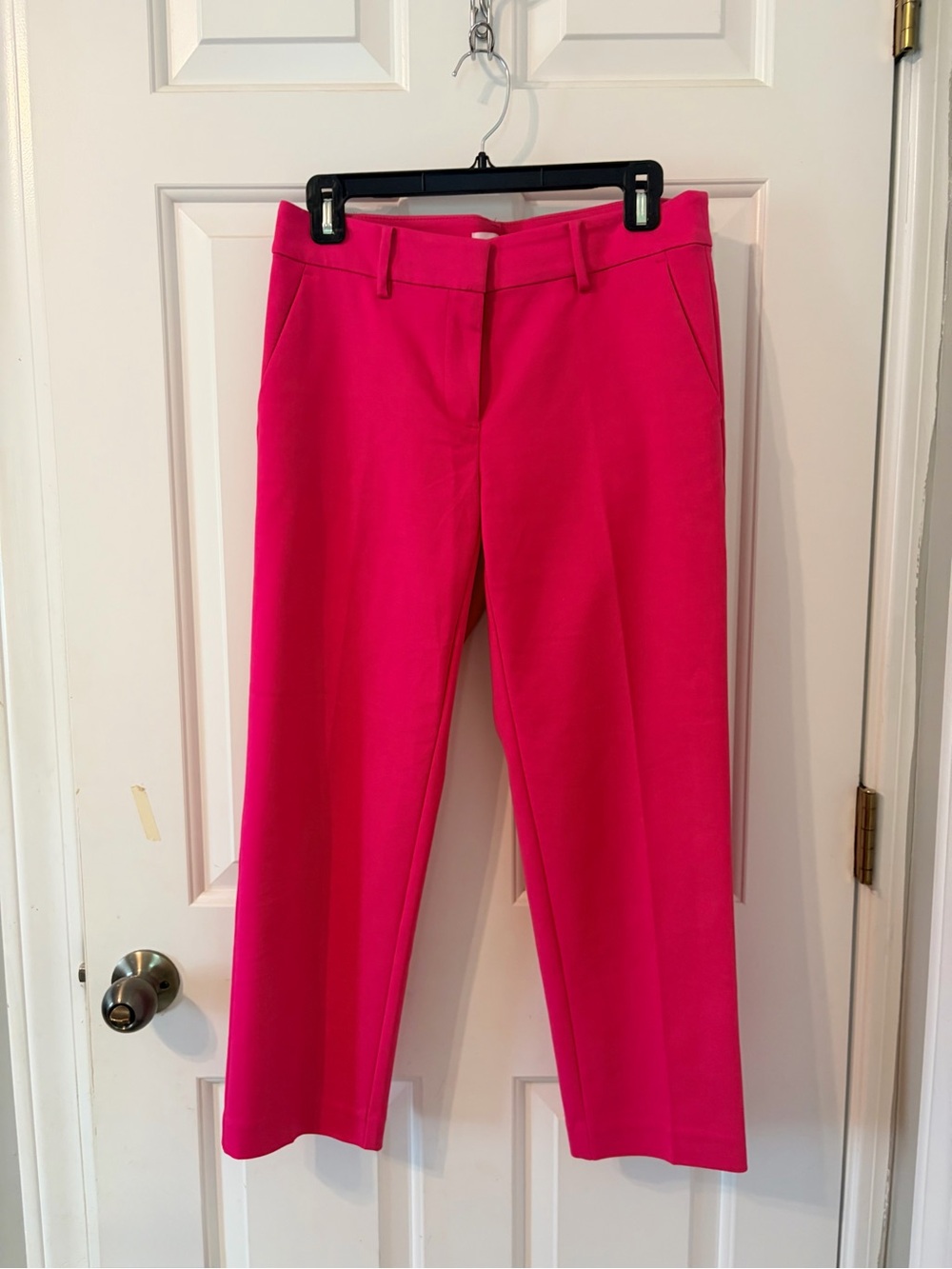 Loft Women's High-Rise Straight Leg Pants - Hot Pink